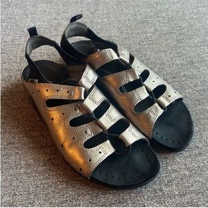 ECCO Metallic Toggle Sandals